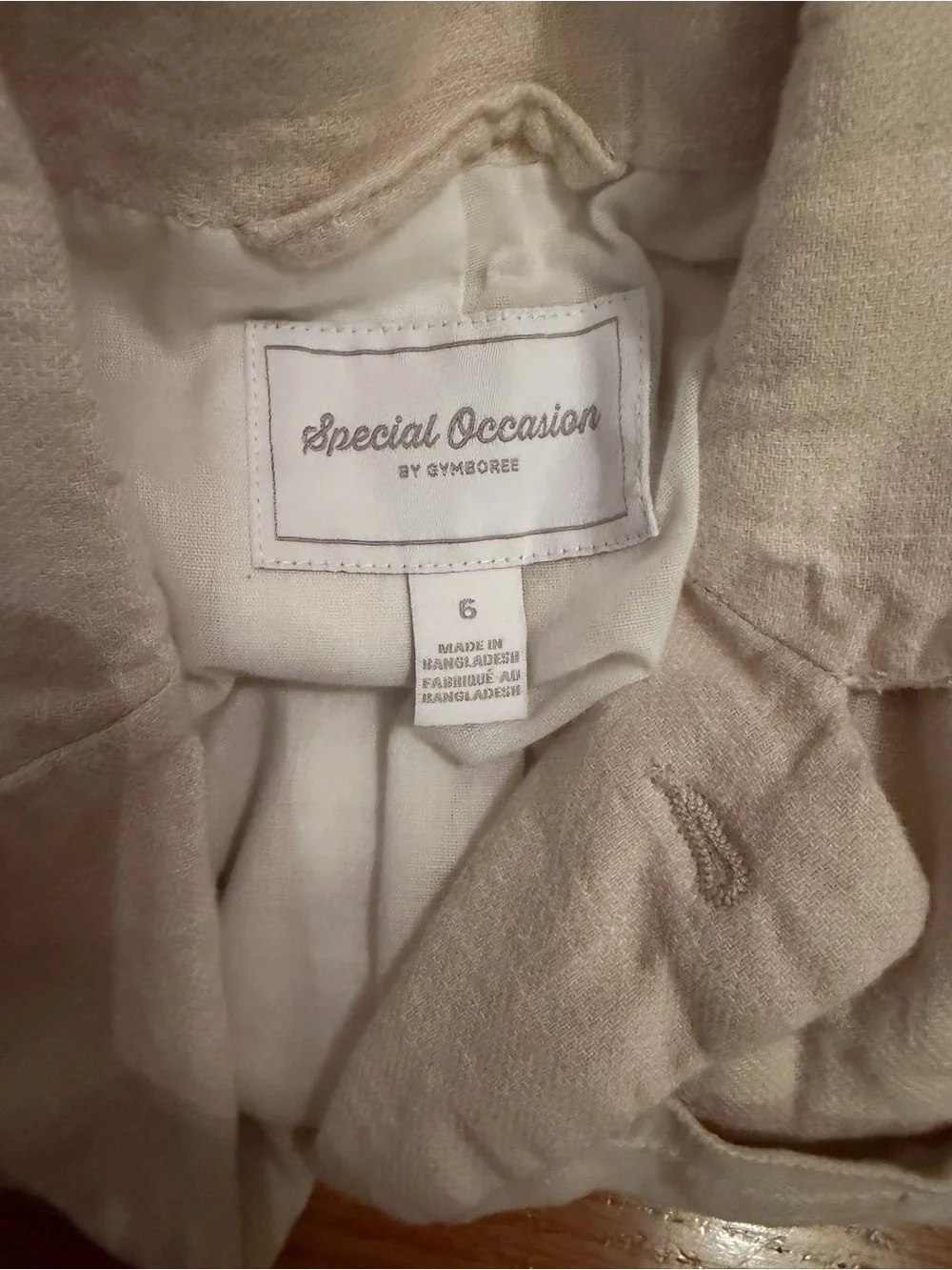 Special Occasion By Gymboree Boys Tan Linen Blend Blazer